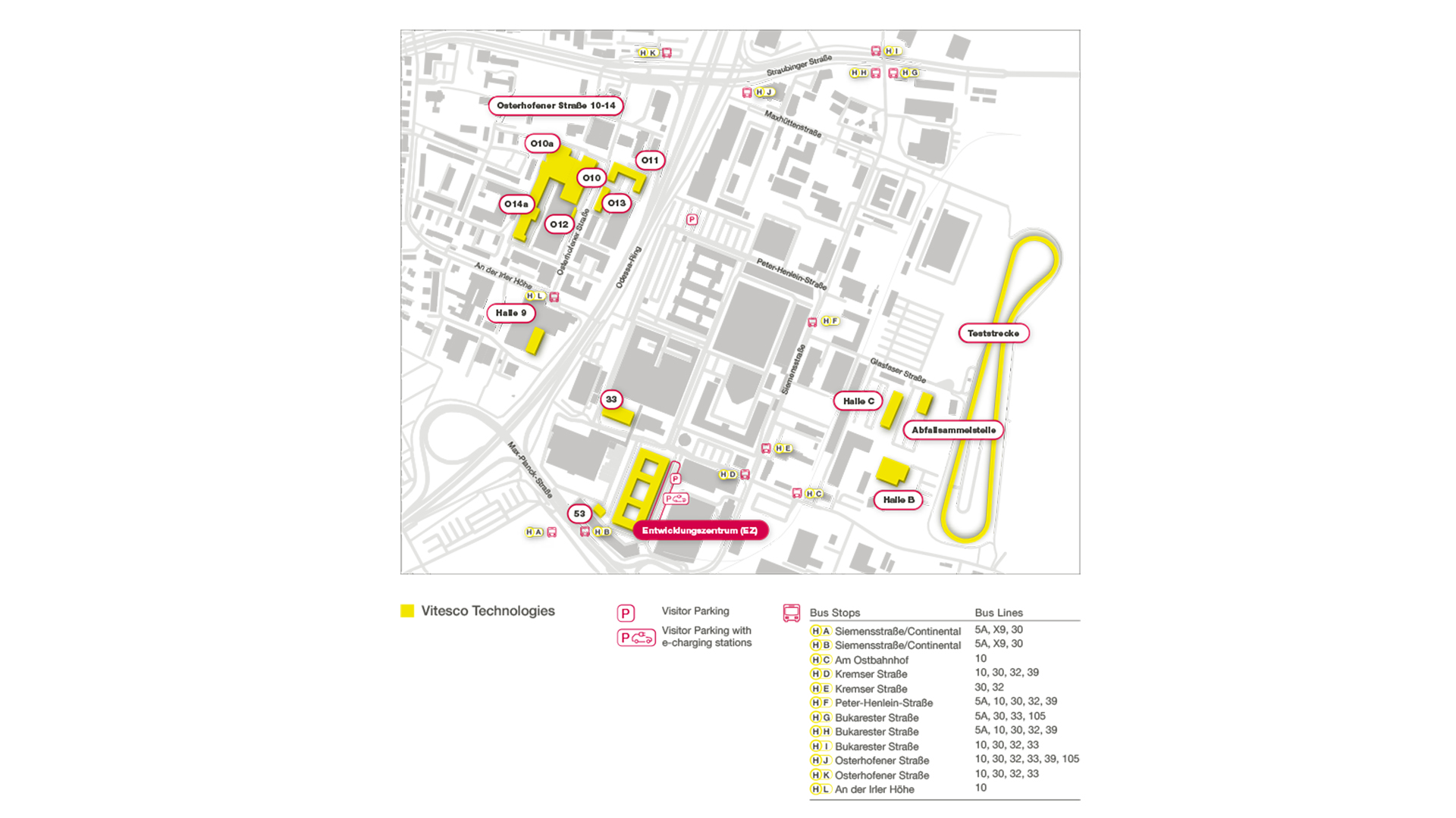 Vitesco Technologies - Driving Directions Regensburg EZ