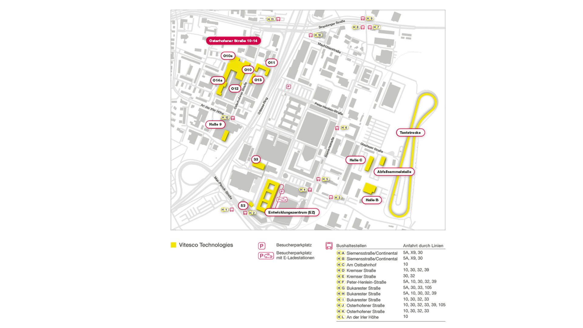 Anfahrtsbeschreibung Osterhofener Straße