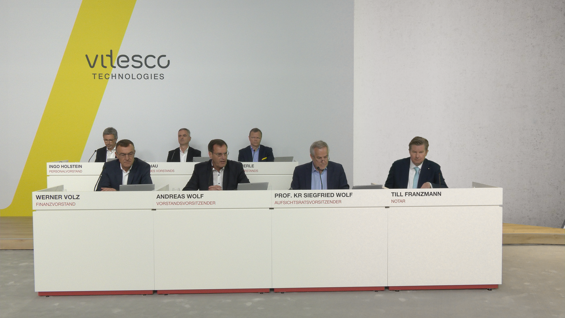 Am 5. Mai 2022 fand die erste ordentliche Hauptversammlung der Vitesco Technologies Group AG statt.