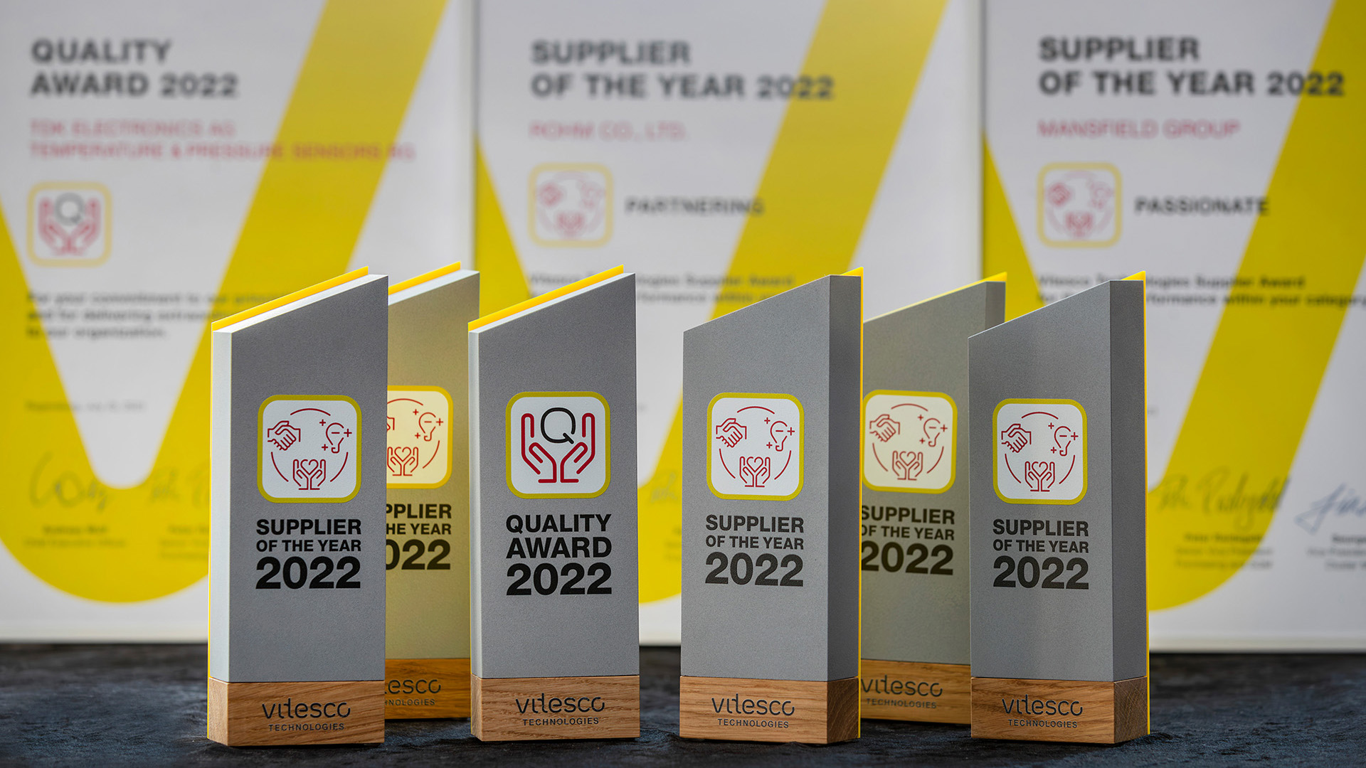 Vitesco Technologies honors the exemplary performance of six of its around 17,000 suppliers worldwide.